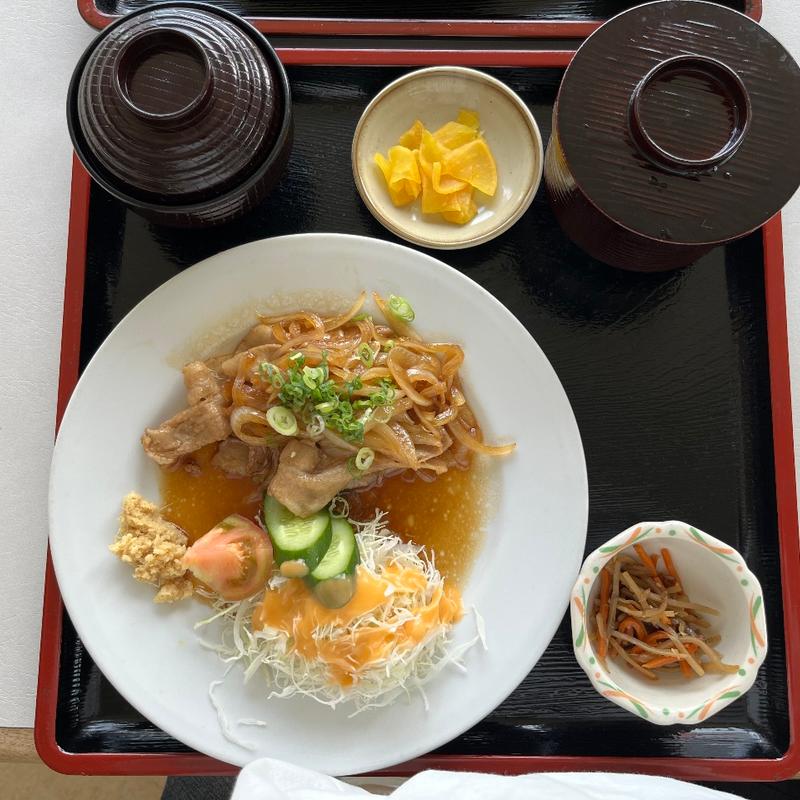 豚生姜焼き定食(ブルーライン一本松 )