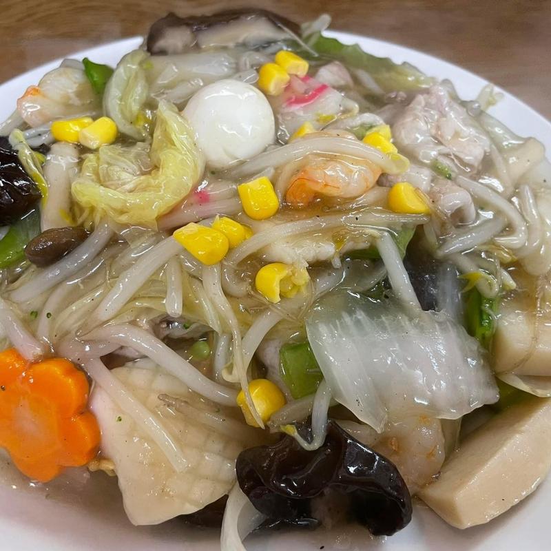 かた焼きそば(萬友亭)