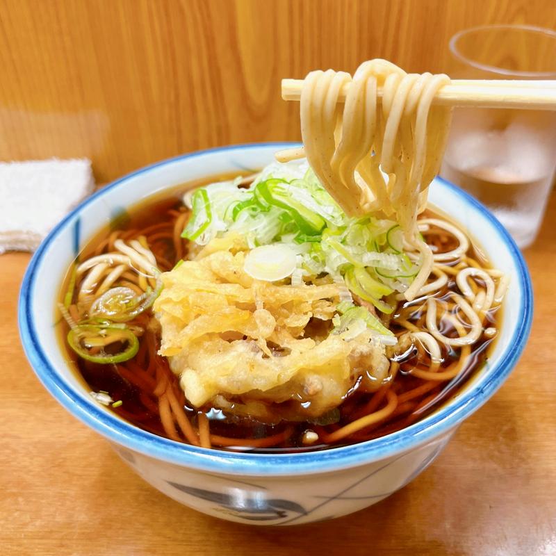 いかかき揚そば温(うさぎや)