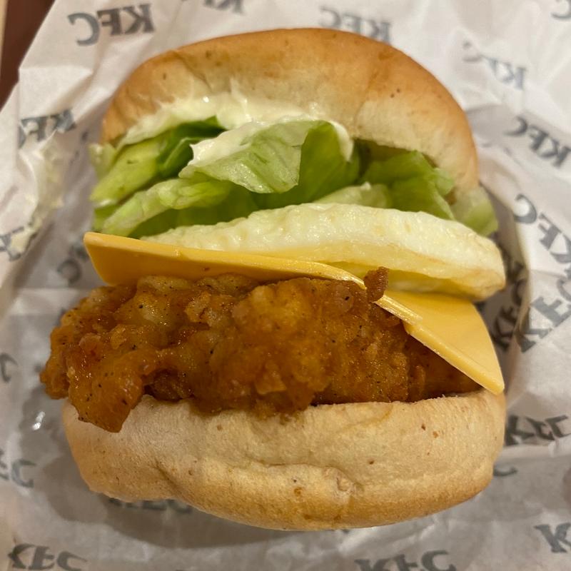 月見チーズフィレバーガー(ケンタッキーフライドチキン天神サザン通り店)