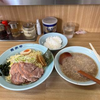 チャーシューつけ麺中盛　ライス(ラーメン青木亭)