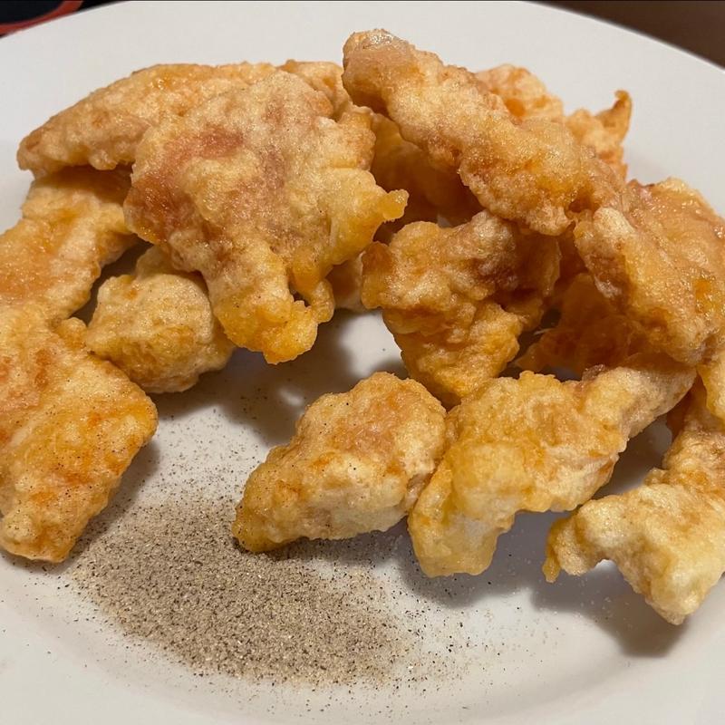 豚肉の天ぷら(美食亭 山本本店)