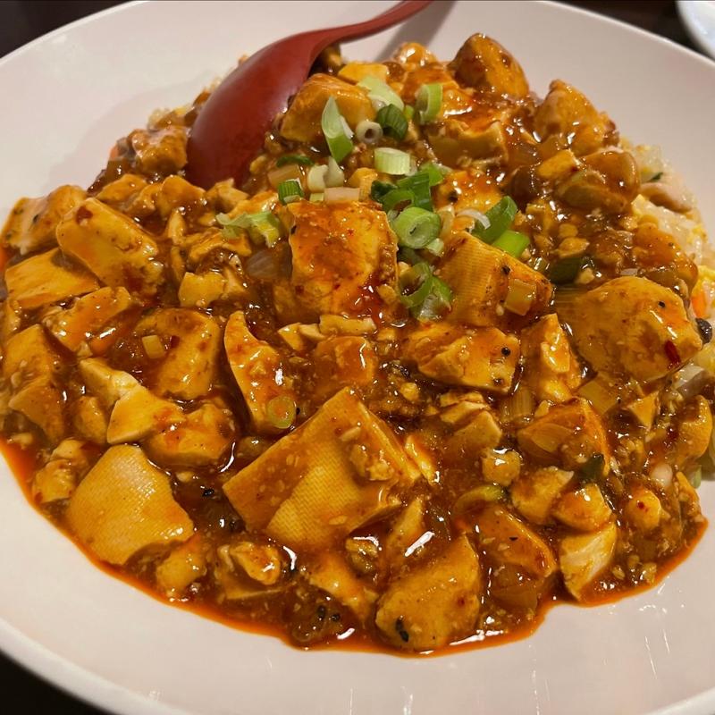 五目炒飯麻婆丼(美食亭 山本本店)