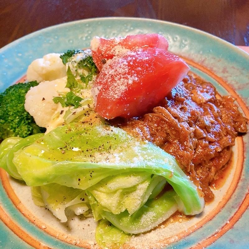 豚のレッドホットご飯（デザート・ドリンク付き）(半田舎料理 おか星)