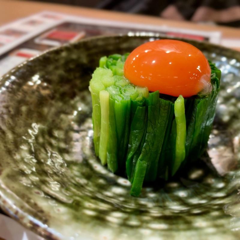 ニラ釜玉(宮崎県日南市 塚田農場 川崎たちばな通り店)