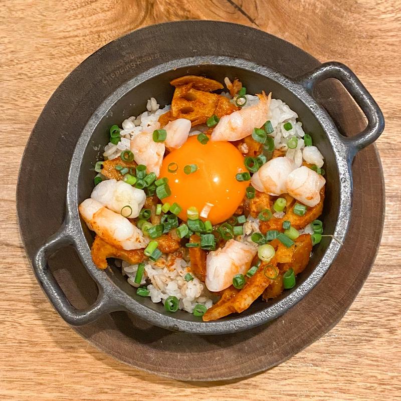 限定　レンコンと海老のリゾット(海老丸らーめん)