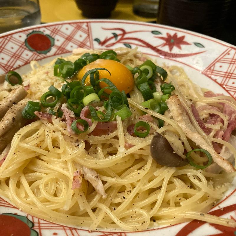 丹波地鶏と丹波しめじのカルボナーラ(先斗入ル ラゾーナ川崎店)