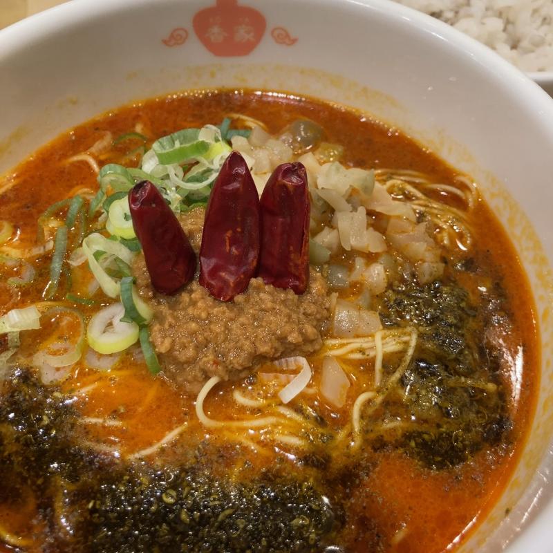 麺とご飯のセット（青鬼・担々麺）(極上担々麺 香家 中目黒店)