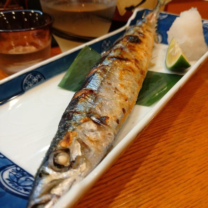 新秋刀魚の塩焼き(三代目　まる天　森下店)