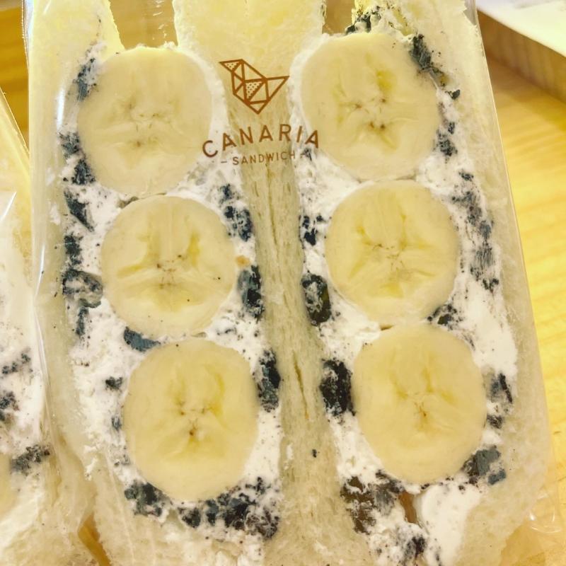 バナナクッキークリームサンド(カナリアサンドイッチ亀戸店)