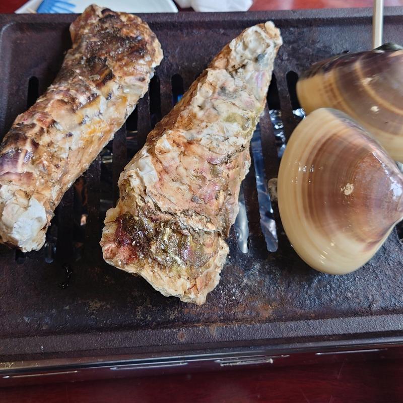 焼きはまぐり(浜茶屋やましょう)