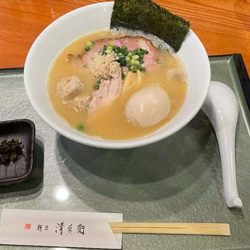 特選鶏濃厚そば(麺匠 清兵衛 下赤坂店)