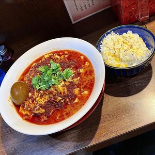 麻婆麺 チーズライス付(中華そば 花京 大正店)