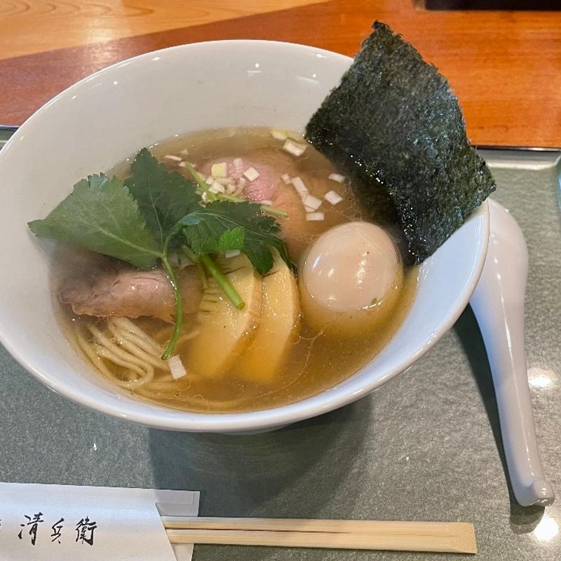 鶏塩ラーメン(麺匠 清兵衛 下赤坂店)