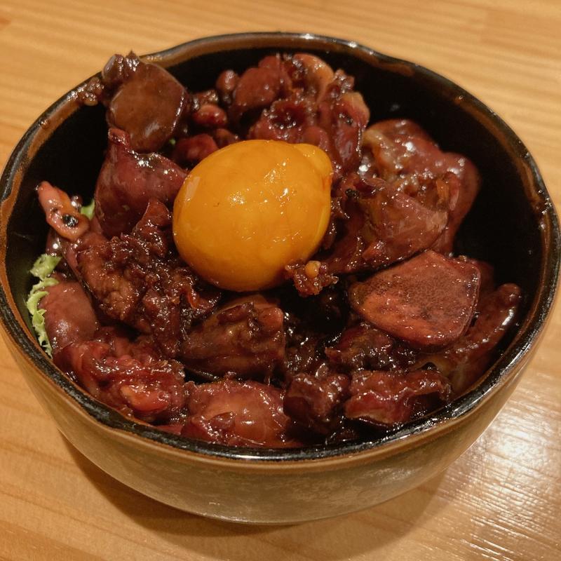 鳥もつ煮(和麺処 天久)