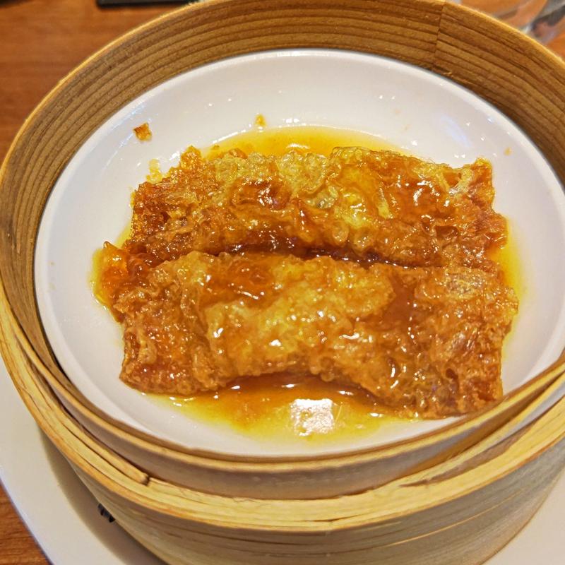 湯葉巻きのオイスター蒸し(馬車道8)