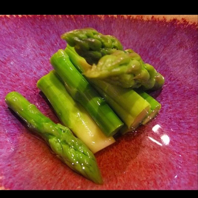 アスパラのおひたし(旬菜料理 でんご)