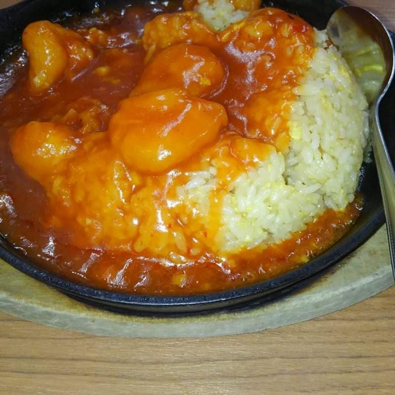 海老チリチャーハン(餃子の王将 二又瀬店)