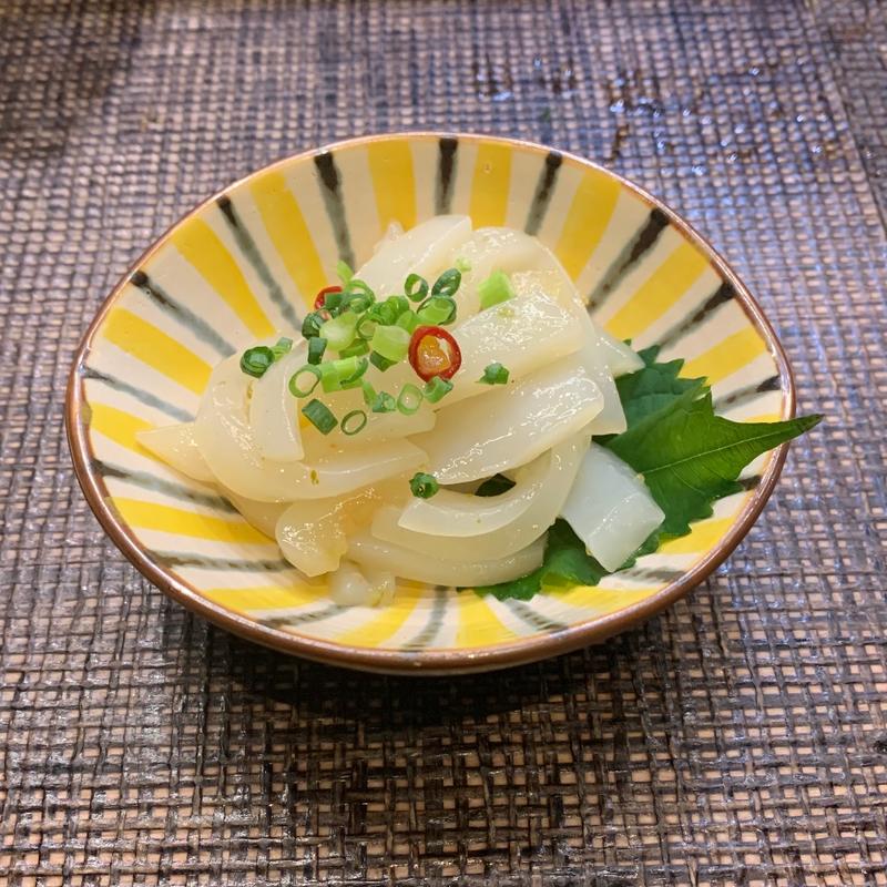 自家製ユズ塩辛(博多 魚がし 海の路)