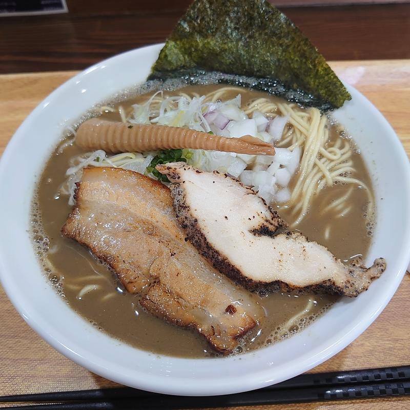 濃厚中華そば＋大盛り(麺香騰匠俐 中華そば あたり)