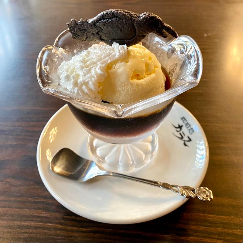 自家製コーヒーゼリー (スペシャル)(珈琲処カラス)