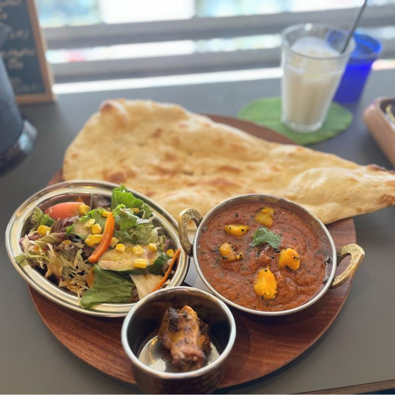 日替わり限定ランチ  カボチャとチキンカレー(スパイスとタンドリー　TABLA八丁堀)