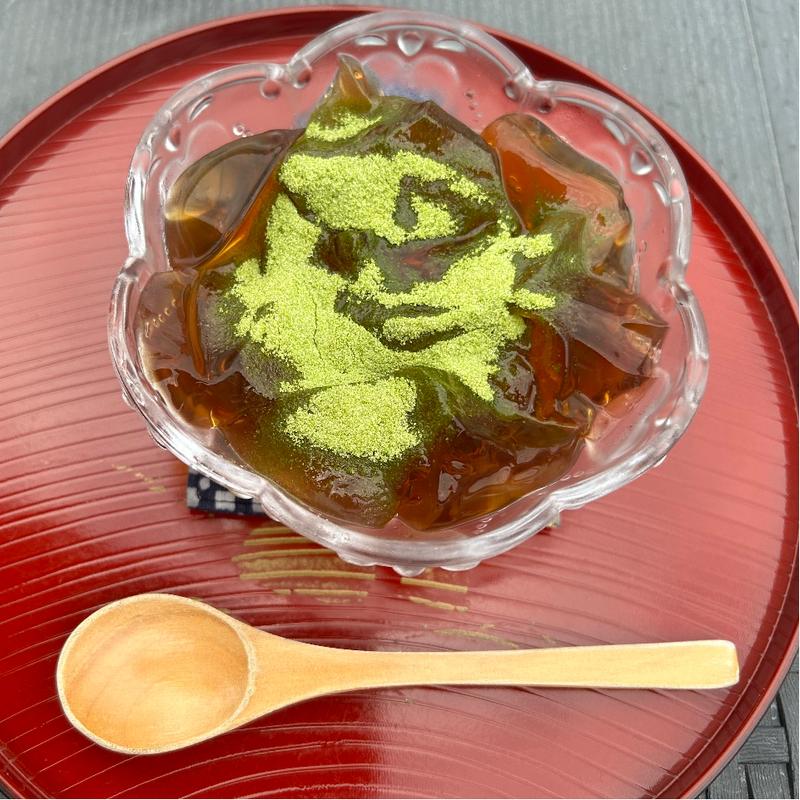 抹茶琥珀ゼリー(和束茶屋　山甚 （わづかぢゃや　やまじん）)