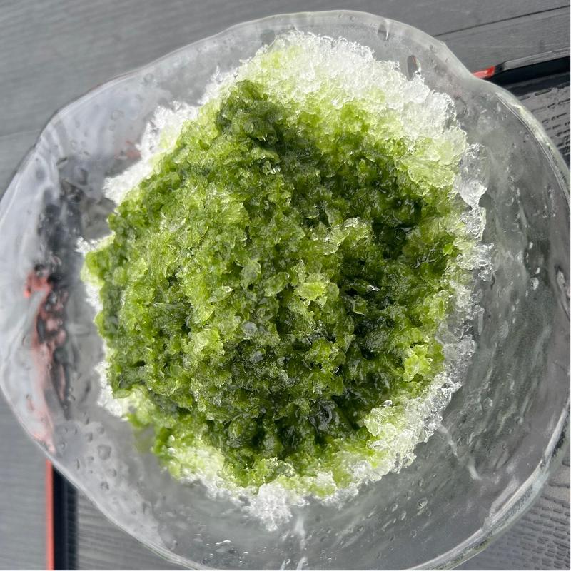 かき氷(抹茶)(和束茶屋　山甚 （わづかぢゃや　やまじん）)