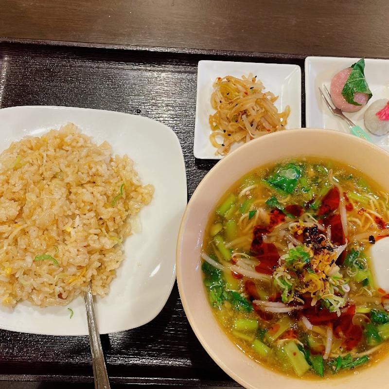 拉麺セット(味良久 美肌飲茶)