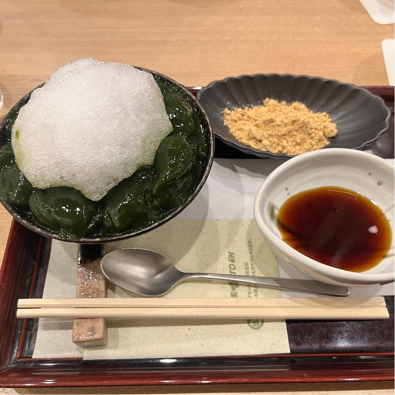 抹茶わらび餅　黒蜜きなこ(ocha room ashita ITOEN)