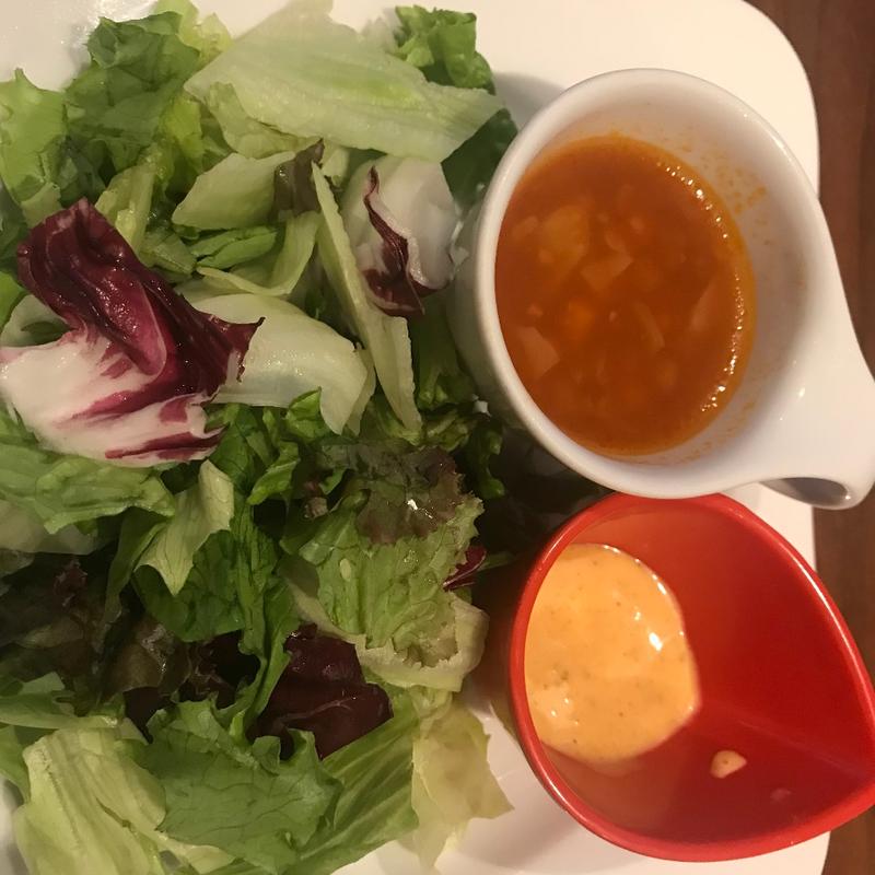 サラダ•スープ付き(むさしの森珈琲 岡崎竜美丘ガーデンプレイス店)