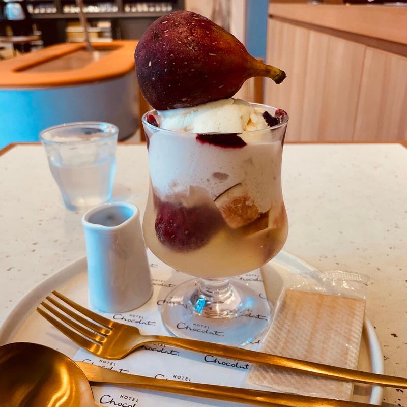 いちじくのパフェ　プレミア(ホテルショコラ NU茶屋町プラス店)