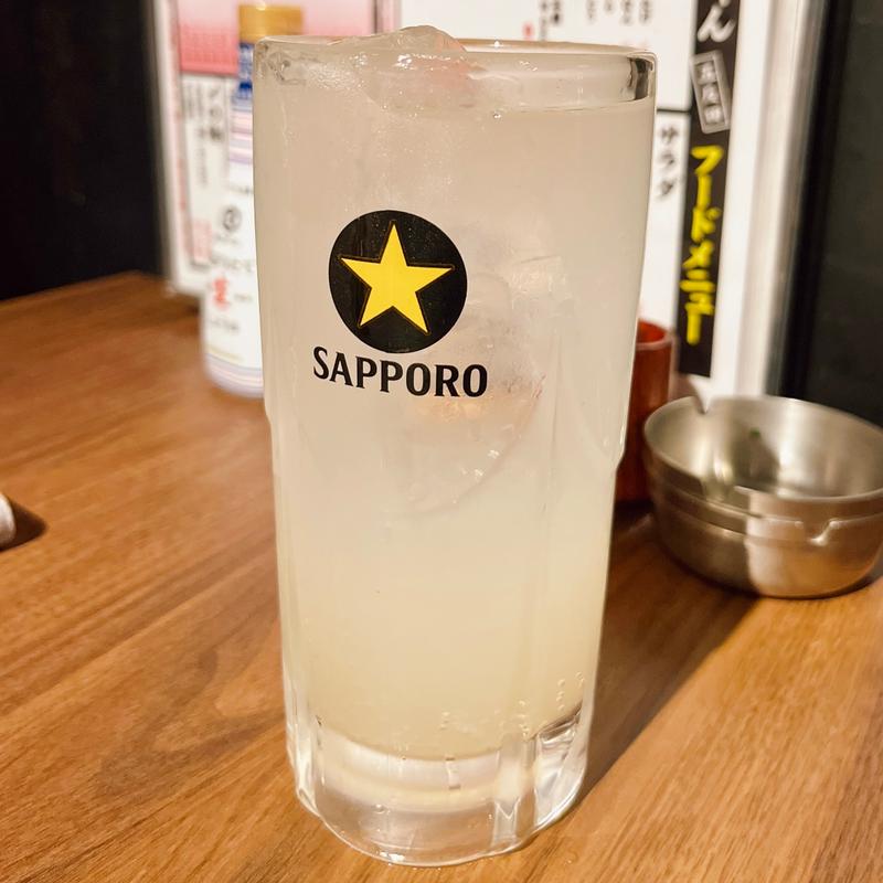 ゆずみつサワー(焼き鳥居酒屋 しょうちゃん 五反田店)