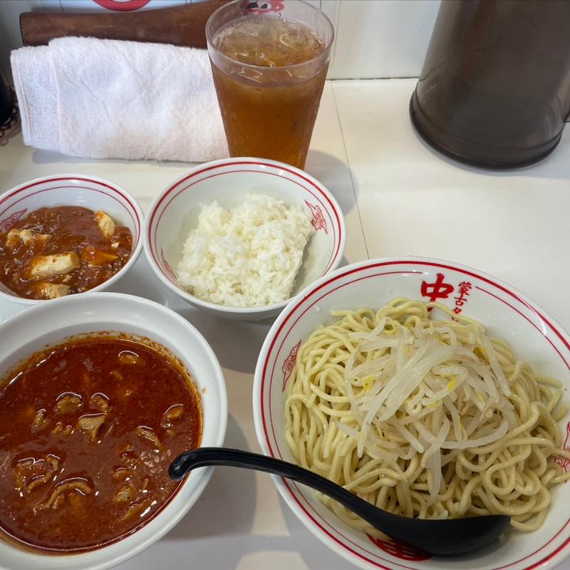 冷やし味噌　定食(蒙古タンメン中本 草加)