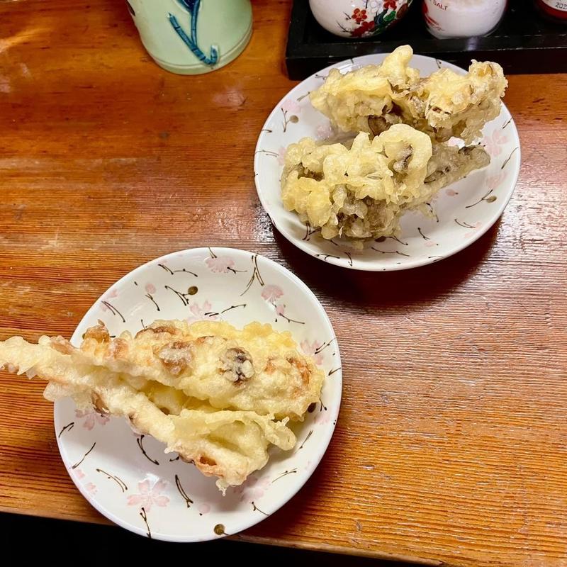 ちくわ天 舞茸天(手打ちうどん あそび)