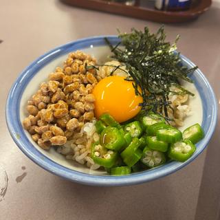 ミニ納豆オクラ丼(山田うどん食堂 大利根店)