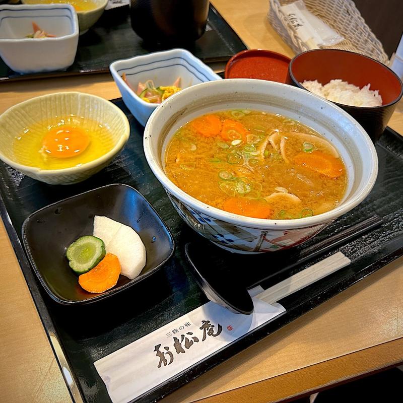 とん汁定食(寿松庵 仙台空港店)