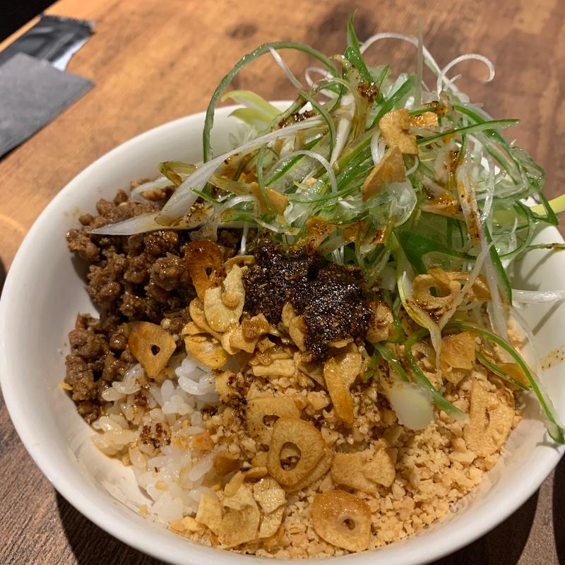 肉味噌ネギ辣油ミニ丼(汁なし担々麺研究所 本店)