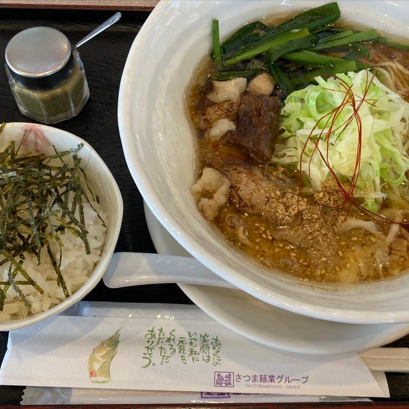 和牛もつラーメン(仏跳麺 坂元店 （ブッチョウメン）)