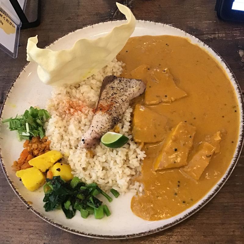 期間限定天然ブリのココナッツカレー(こっそりカレー)