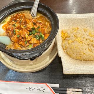麻婆カレー麺炒飯セット(麻辣房)