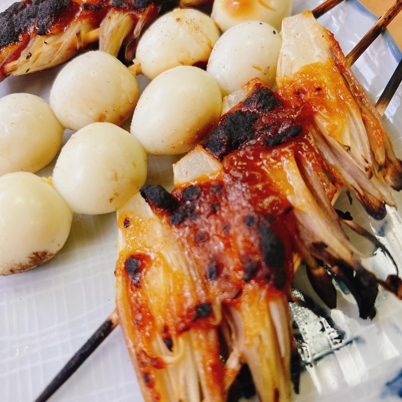 うずら、なんこつ(鳥竹総本店)