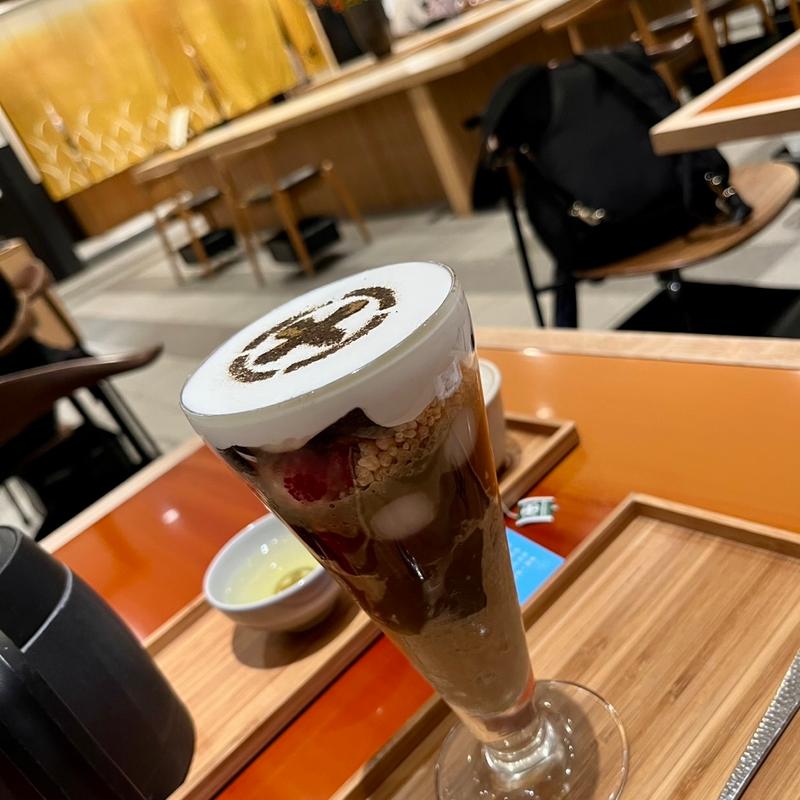 ほうじ茶パフェ(中村藤吉本店 銀座店)