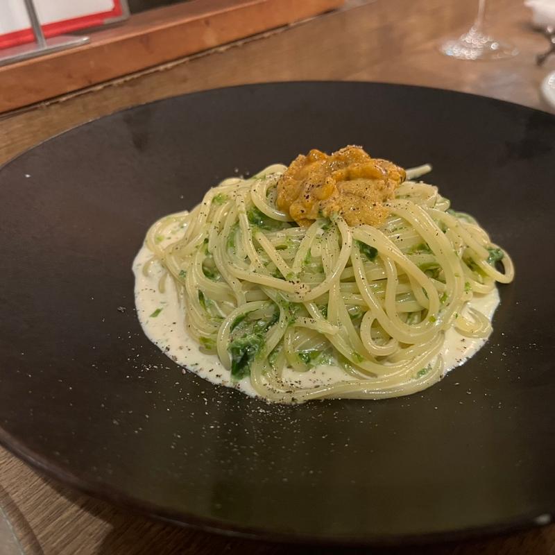 生ウニと青海苔のクリームパスタ(HIBINO)