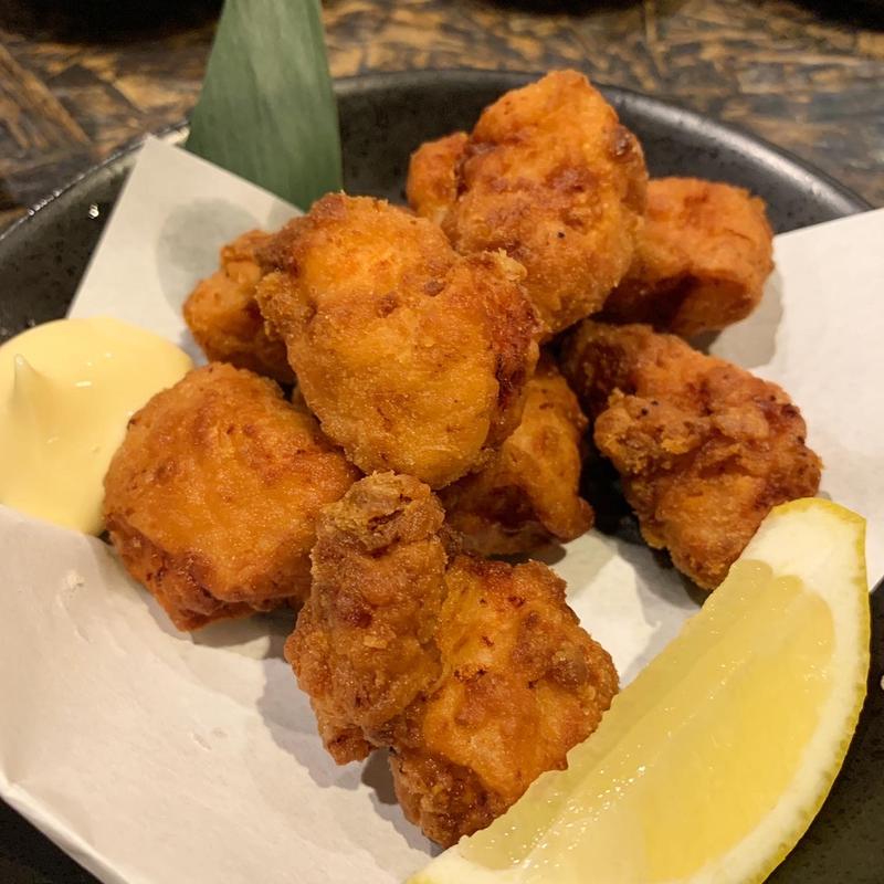 鶏ささみのガーリック唐揚げ(いびさ)