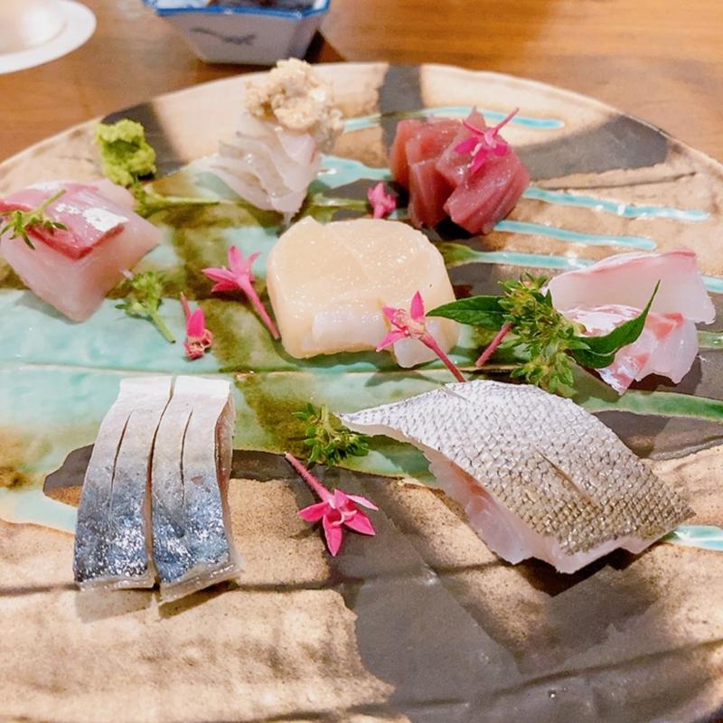 刺身の盛り合わせ(8分め料理店)