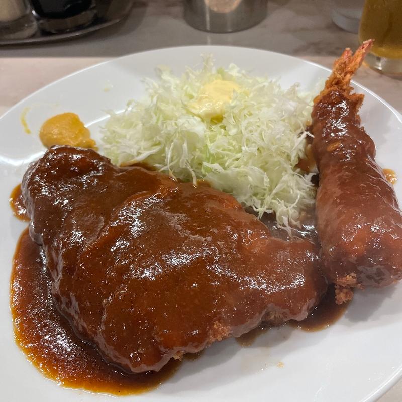 トンカツとエビフライ(ニューとん助 )