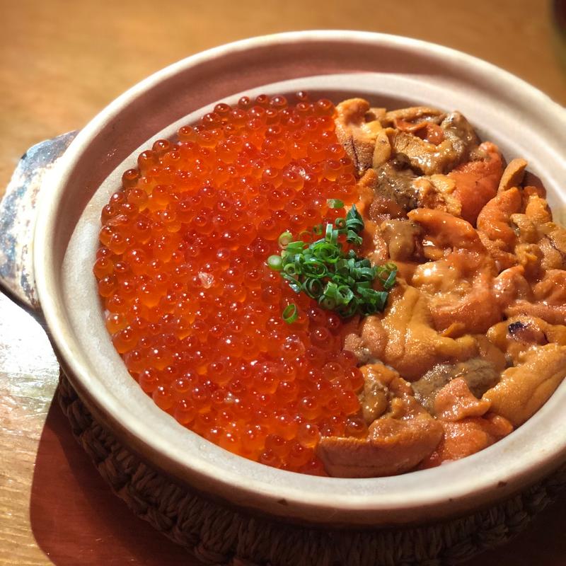 うにいくら御飯(魚輝)