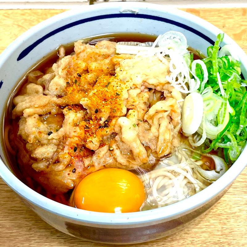 天ぷら玉子そば(駅そば)