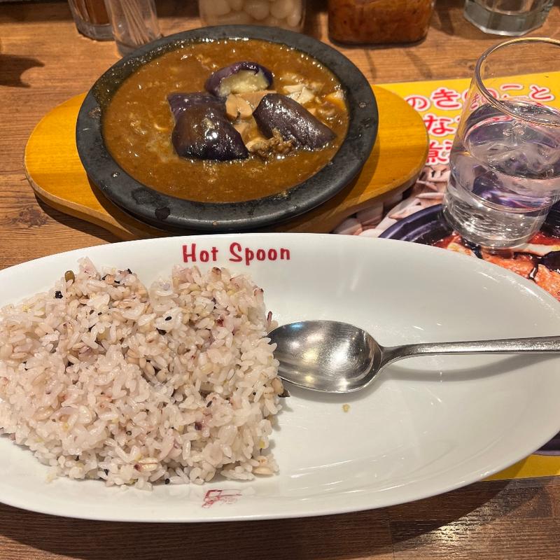 3種のきのこと秋なすの牛すじ煮込みカレー(hotspoon 五反田店)